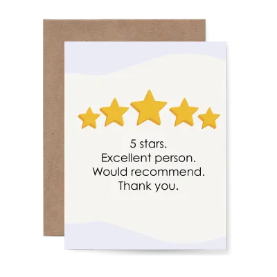 Five Stars Card – CR THX 001