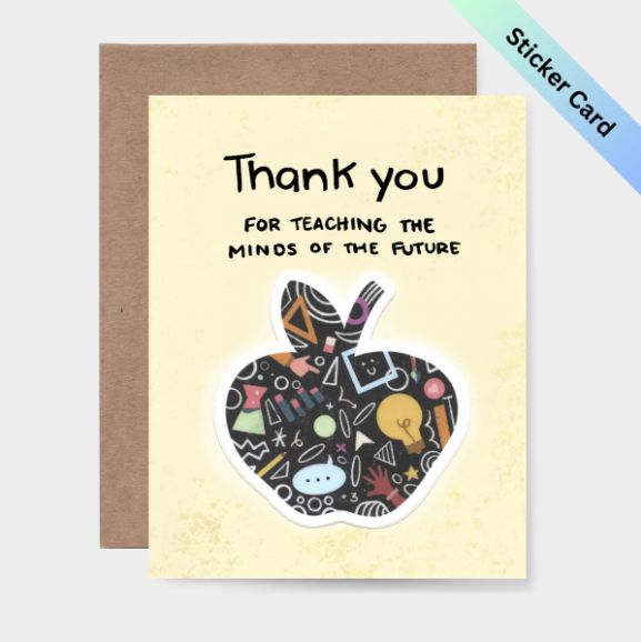 Teaching the Minds Sticker Card – CS TEA 002 Teaching the Minds Sticker Card – CS TEA 002