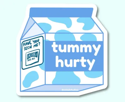 Tummy Hurt Sticker