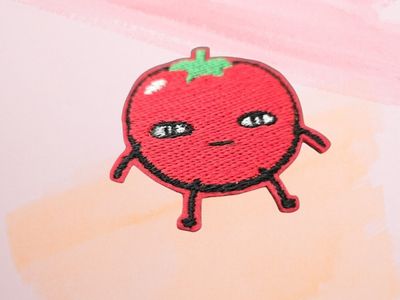 Dokibird Tomato Iron-On Patch