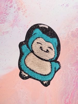 Snorlax Chonk Iron-On Patch