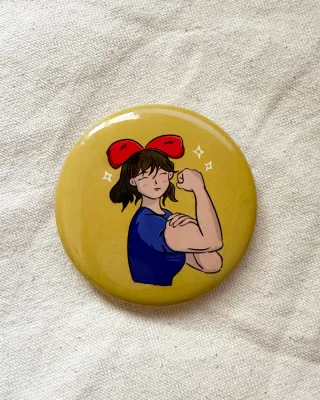 Witchy Riveter Bottle Opener Magnet