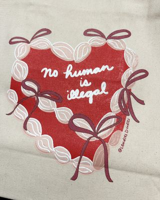 No Human is Illegal Cake Tote Bag