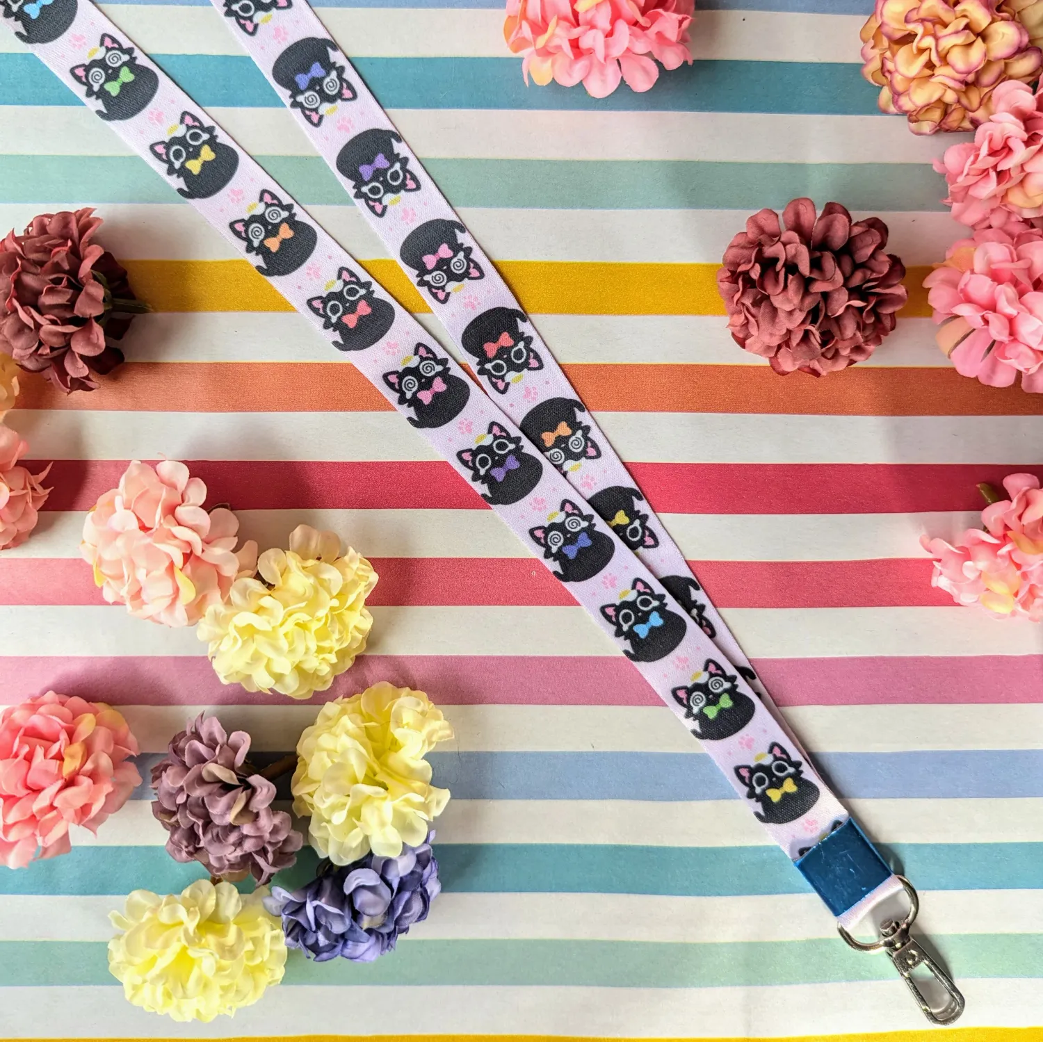 Sunny the Eggy Cat Lanyard