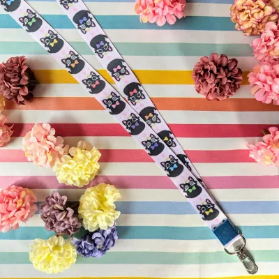 Sunny the Eggy Cat Lanyard