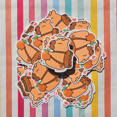 Capy Hotdog Sticker