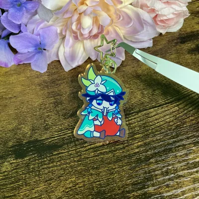 Venti Apple (Hoyoverse) Holo Keychain