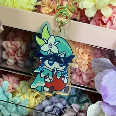 Venti Apple (Hoyoverse) Holo Keychain