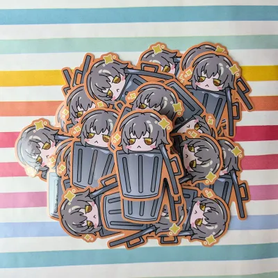 Stelle Trashcan (Hoyoverse) Sticker