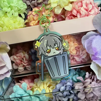 Stelle Trashcan (Hoyoverse) Holo Keychain