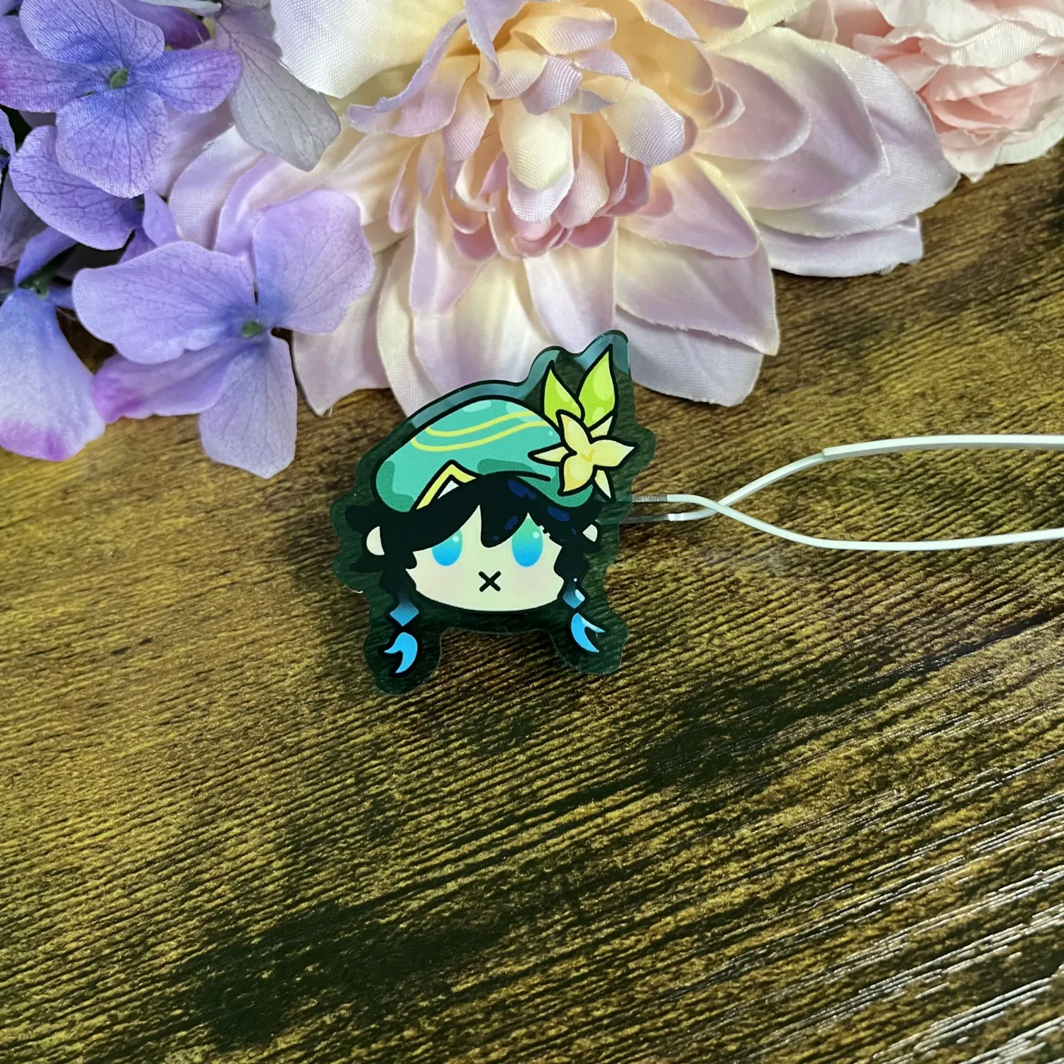 Venti (Hoyoverse) Colored Pin (Green)