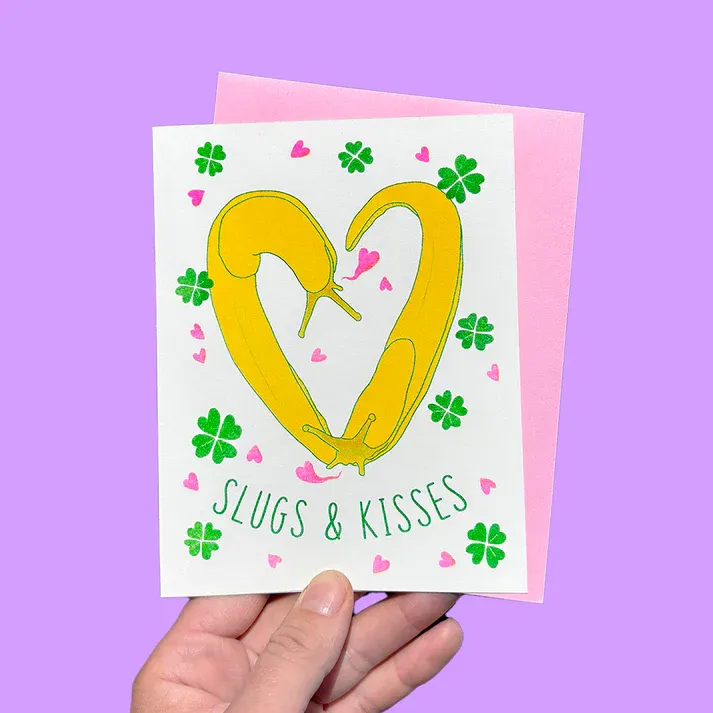 Slug &amp; Kisses Greeting Card (Love)