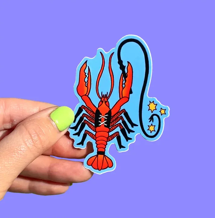 Lobster Lashings Sticker