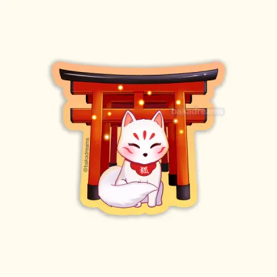 Fushimi Inari Fox Sticker