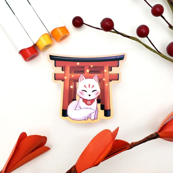 Fushimi Inari Fox Sticker Fushimi Inari Fox Sticker