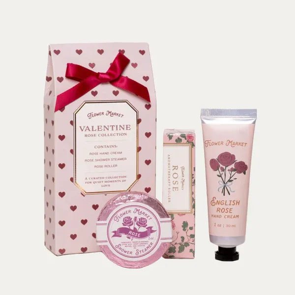 Valentine Rose Spa Gift Set (by 123 Farm) Valentine Rose Spa Gift Set (by 123 Farm)