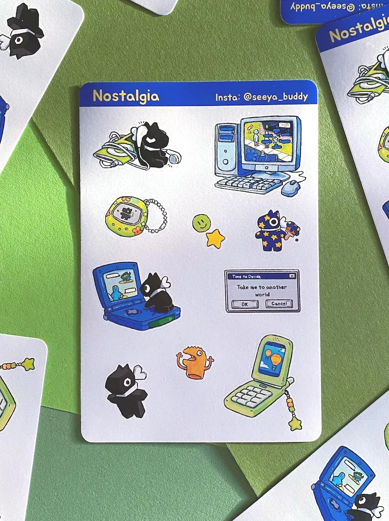 Nostalgia Sticker Sheet Nostalgia Sticker Sheet