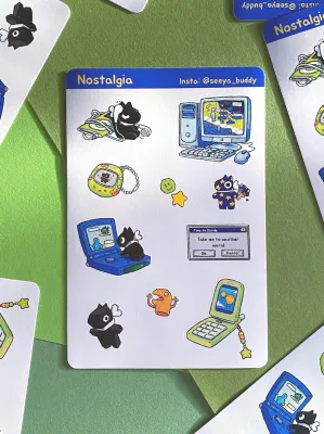 Nostalgia Sticker Sheet Nostalgia Sticker Sheet