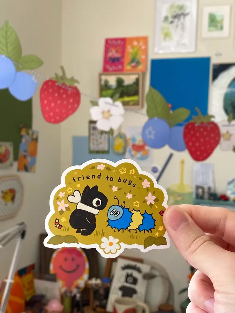 Friend to Bugs Buddy Sticker