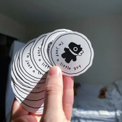 Just a Little Guy Buddy Sticker