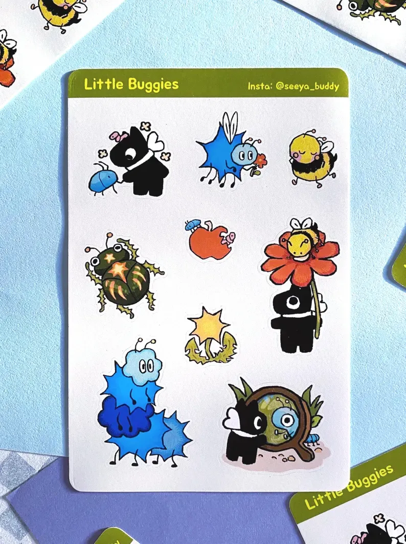 Little Buggies Sticker Sheet