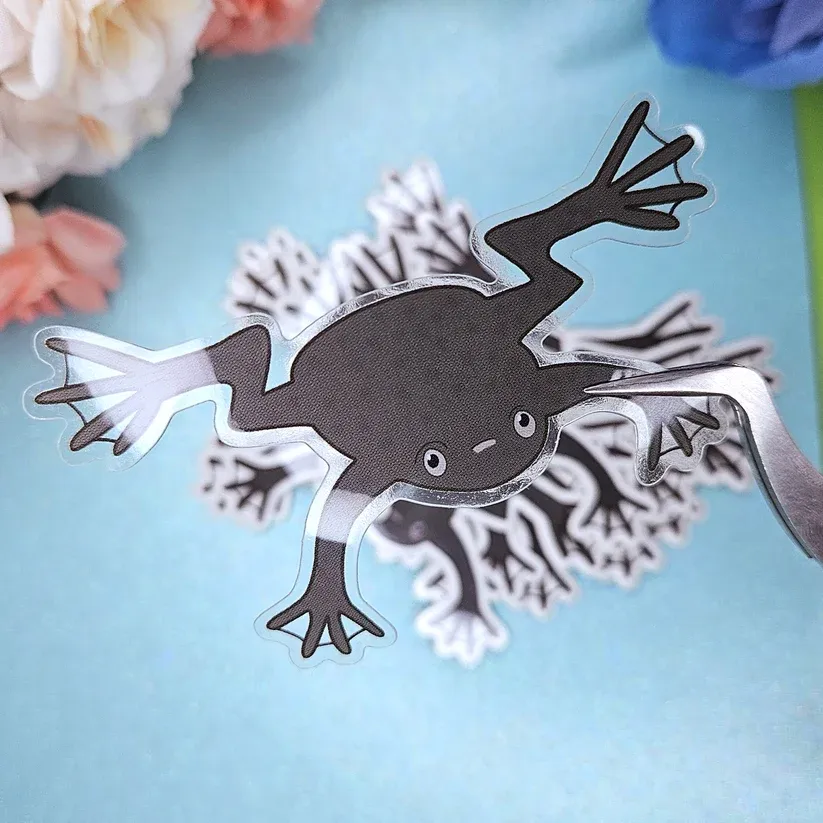 African Dwarf Frog Vinyl Sticker