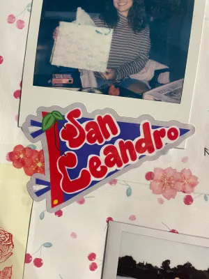 San Leandro Banner Sticker