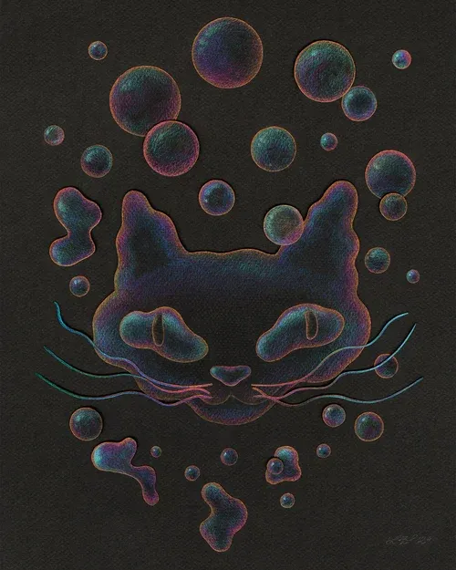 All Cats Go to Outer Space 8x10 Print All Cats Go to Outer Space 8x10 Print