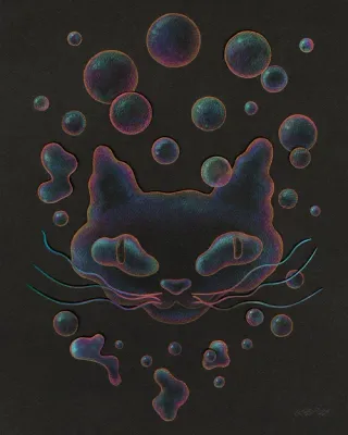 All Cats Go to Outer Space 8x10 Print