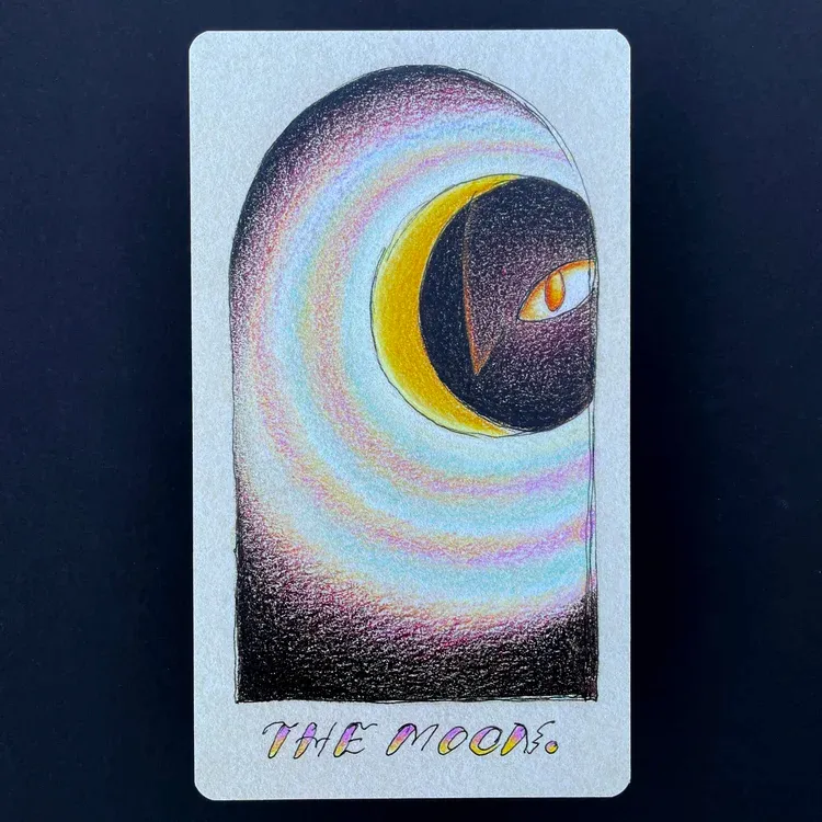 The Moon Tarot Print The Moon Tarot Print