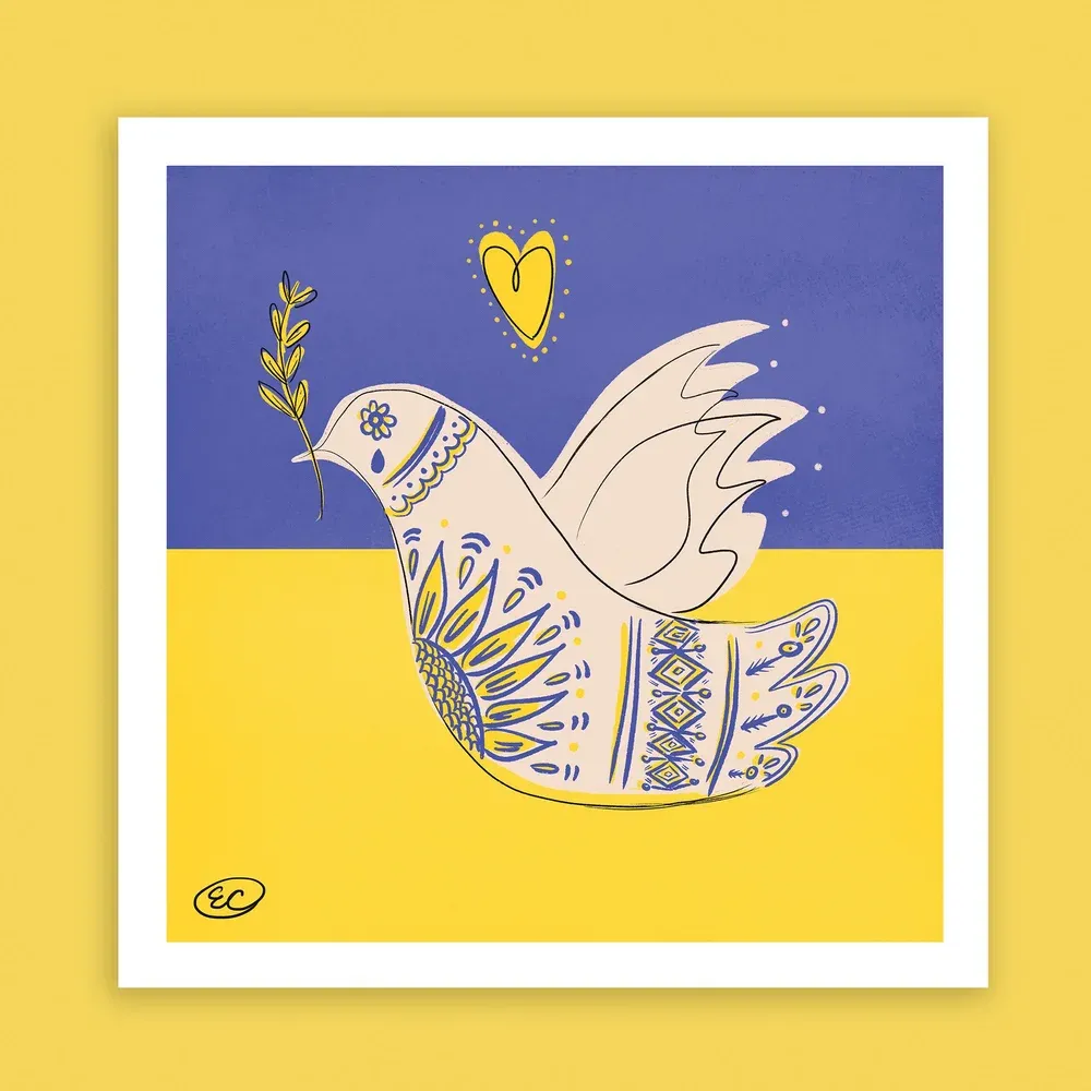 Bird of Peace Print (10x10)