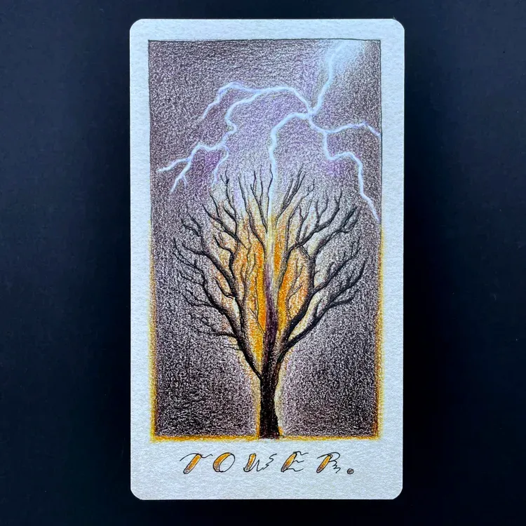Tower Tarot Print Tower Tarot Print