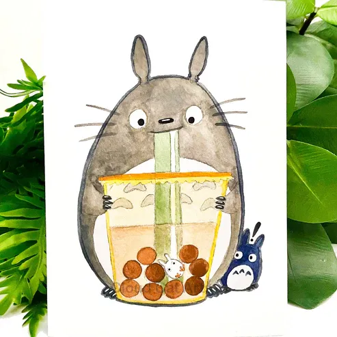Bobaro - Totoro Fan Art Print