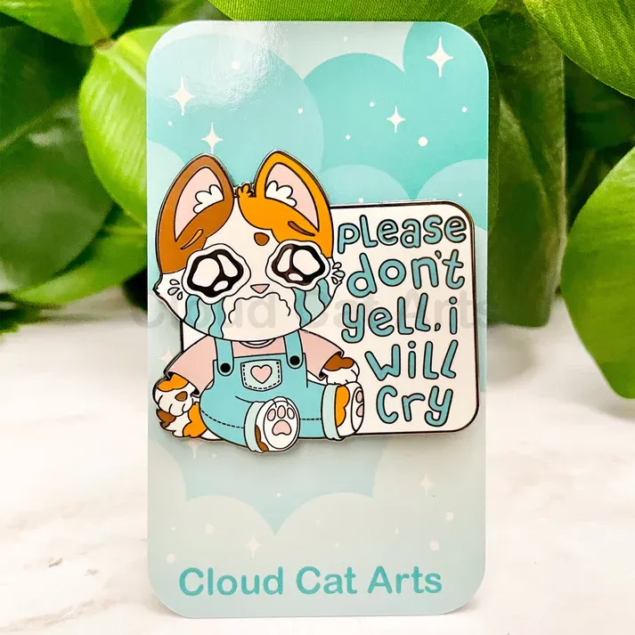 Enamel Pin, Please Don’t Yell