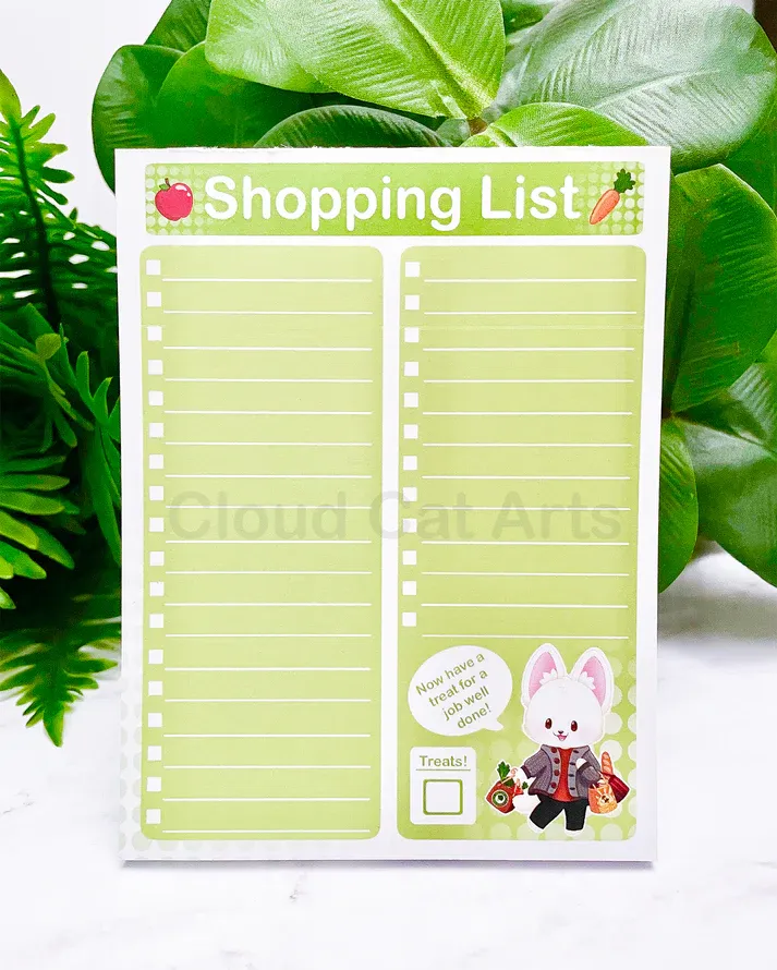Shopping List - Note Pad