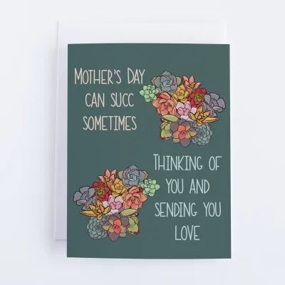 Mother's Day Succulents Card (by Bean Horse Car Designs)