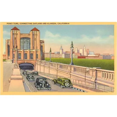 Posey Tube, Alameda Postcard (by Found Press Image)