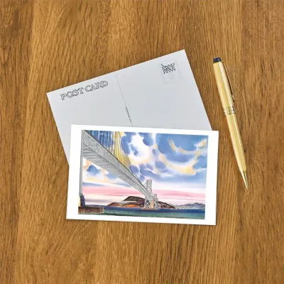 Oakland Bay Bridge Postcard (by Found Press Image)