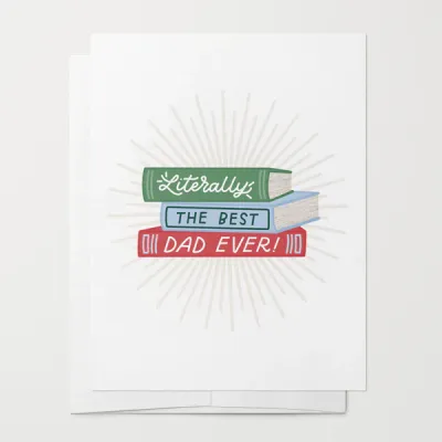 Literally Best Dad Card