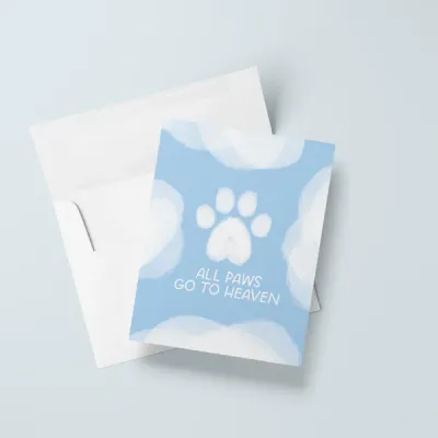 All Paws go to Heaven Card