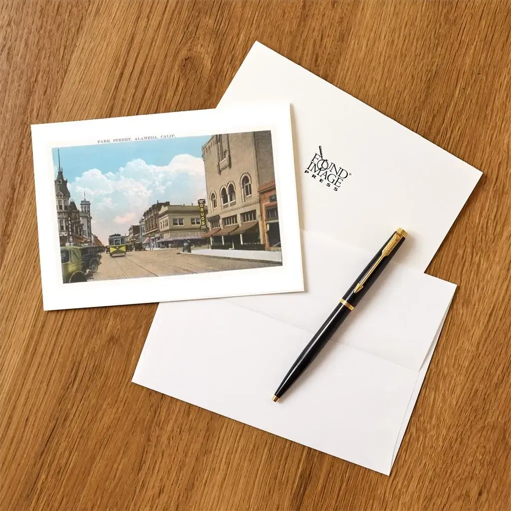 Park Street, Alameda Greeting Card (by Found Press Image)