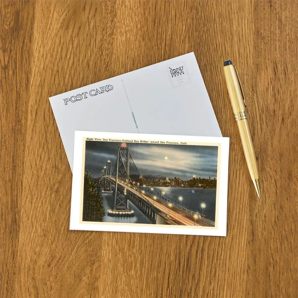 Night View, SF Postcard (by Found Press Image) Night View, SF Postcard (by Found Press Image)