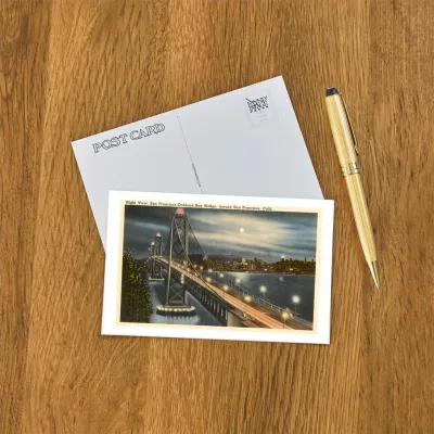 Night View, SF Postcard (by Found Press Image)