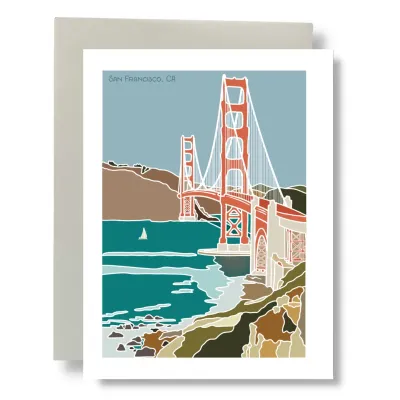 San Francisco GGB Card (by Bean Horse Car Designs)