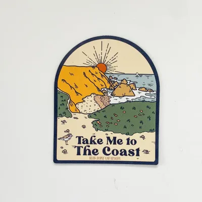 Take Me to The Coast Magnet (by Bean Horse Car Design)