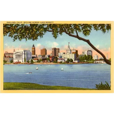 Oakland Skyline Post Card (by Found Press Image)