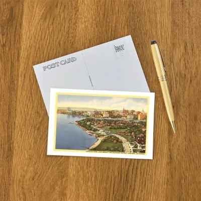 Lake Merritt, Oakland Postcard (by Found Press Image)