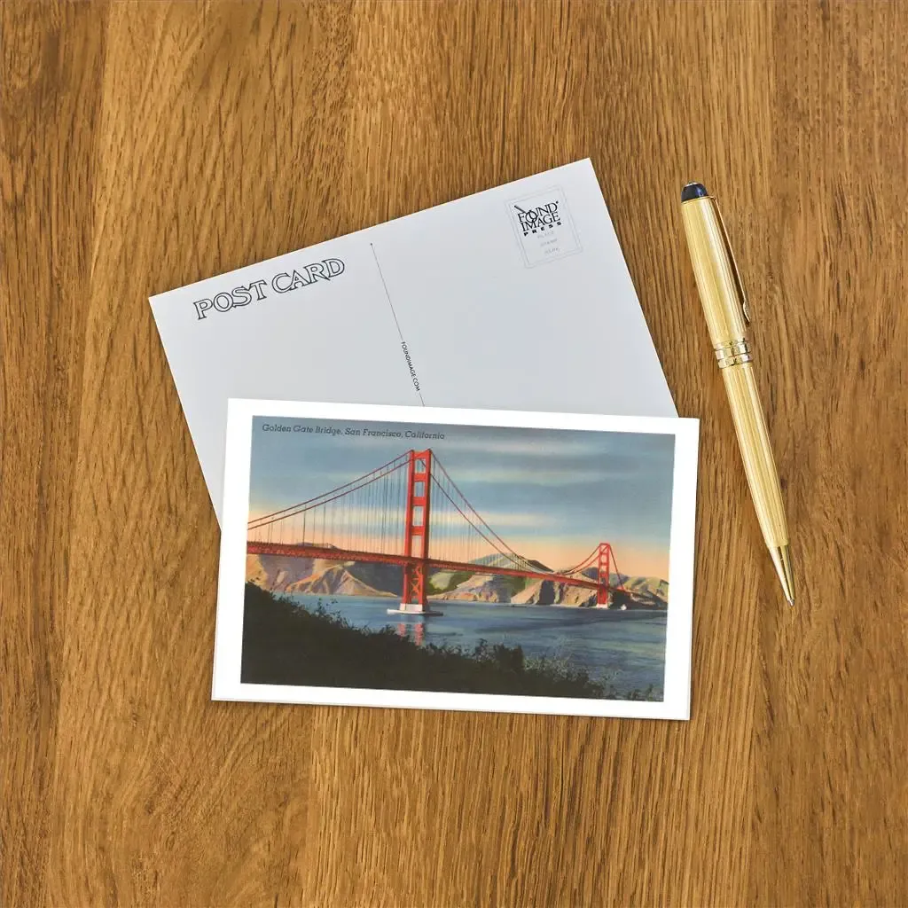 Golden Gate Bridge, SF Postcard (by Found Press Image) Golden Gate Bridge, SF Postcard (by Found Press Image)