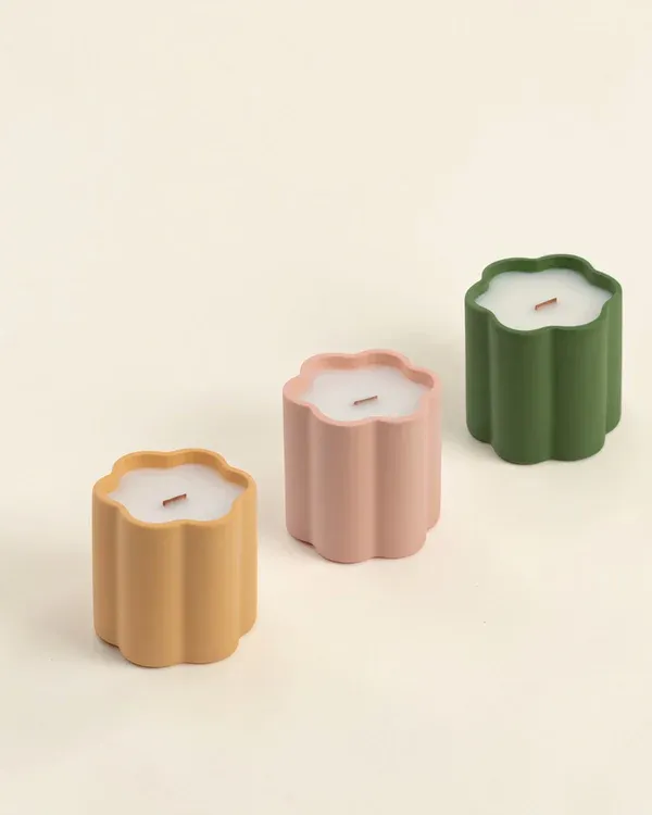Flower Jar Candles