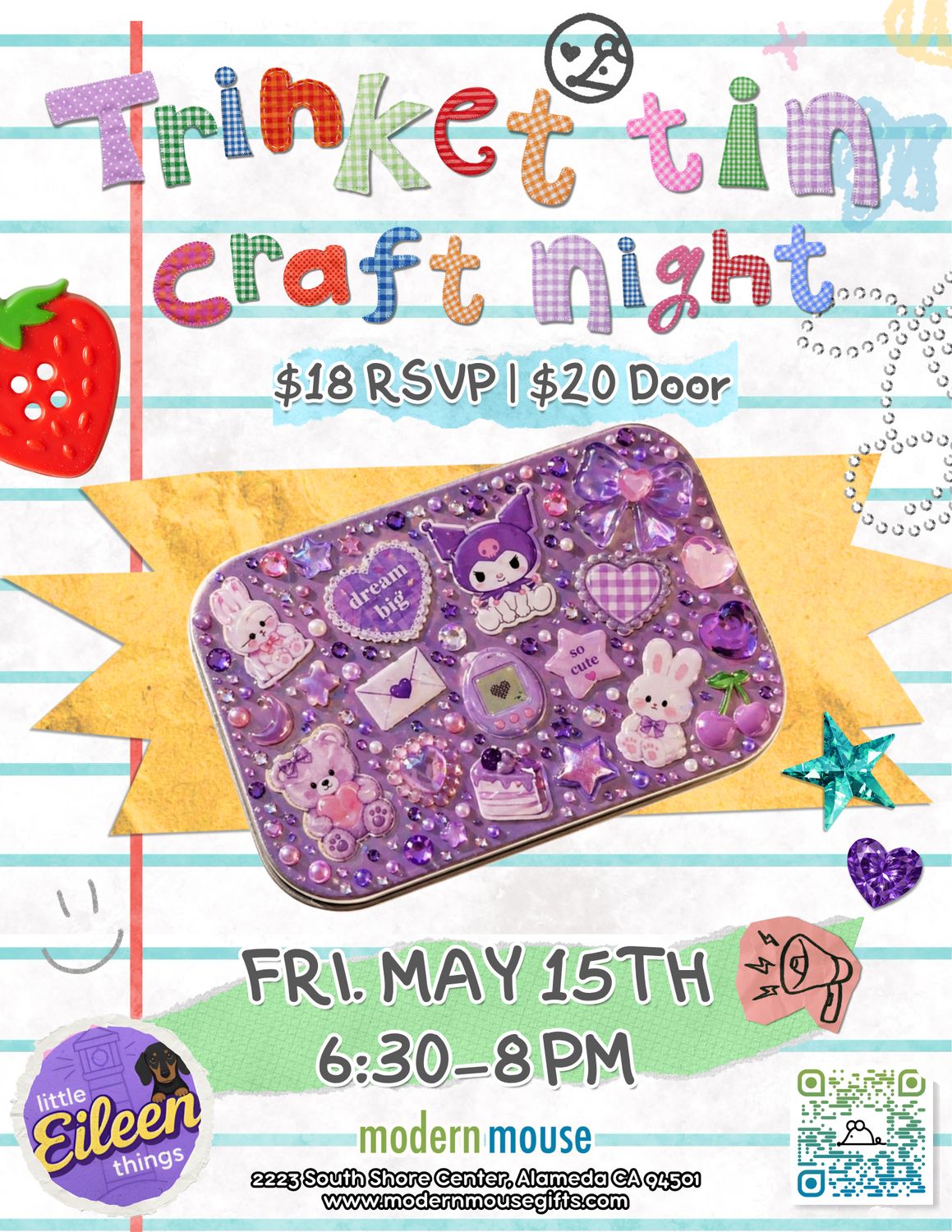 05/15 Trinket Tin Craft Night RSVP